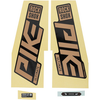 KIT DE PEGATINAS PARA HORQUILLA ROCKSHOX PIKE ULTIMATE - COBRE MATE/NEGRO BRILLANTE