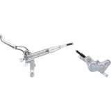 JUEGO DE FRENOS TRICKSTUFF DIRETTISSIMA, PLATEADO, MANGUERA DE KEVLAR DELANTERA 900 MM - TRASERA 1700 MM