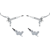 JUEGO DE FRENOS TRICKSTUFF DIRETTISSIMA, PLATEADO, MANGUERA DE KEVLAR DELANTERA 900 MM - TRASERA 1700 MM