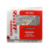 CADENA SRAM PC-951 DE 9 VELOCIDADES - GRIS
