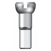 SAPIM BRASS POLYAX NIPPLE, 14G/12MM - PLATEADO