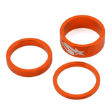 KIT DE ESPACIADORES PARA DIRECCIÓN SPANK (NARANJA) (1-1/8") (3/6/12 MM)