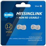 ESLABÓN RÁPIDO KMC DE 12 VELOCIDADES - 2 PARES