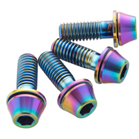 KIT DE PERNOS DE TITANIO PARAMONTAJE DE  PINZA, M6X17 OIL SLICK