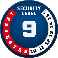 CANDADO COMBINADO DE CADENA ABUS 8808C - 85 CM X 8 MM