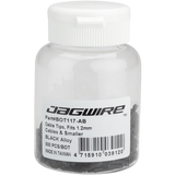 TERMINALES JAGWIRE PARA EXTREMOS DE CABLES/CHICOTILLOS, 1.2MM / NEGRO