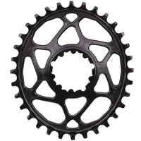 PLATO ABSOLUTE BLACK OVAL SRAM DM 32T 6MM OFFSET - BLACK