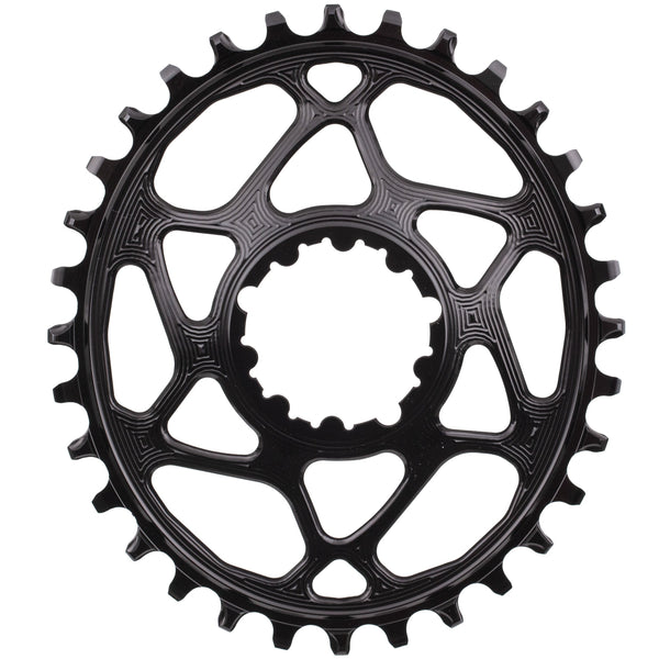 PLATO ABSOLUTE BLACK OVAL SRAM DM 32T 6MM OFFSET - BLACK