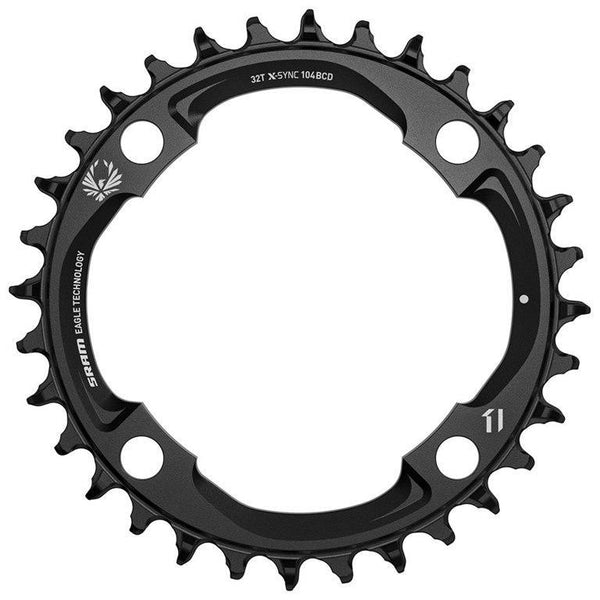 PLATO SRAM X-SYNC 2, 32T, BCD: 104 - BLACK