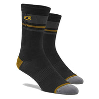 CALCETINES CRANKBROTHERS ICON MTB - BLACK/GOLD/GREY