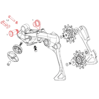 JUEGO DE TORNILLOS Y PERNOS B SRAM PARA DESVIADOR TRASERO GX DH/X01 DH DE 7 VELOCIDADES