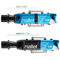 PEDALES CRANKBROTHERS MALLET E – BLACK/BLACK