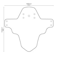 AMS MUD GUARD. BLANCO Y NEGRO