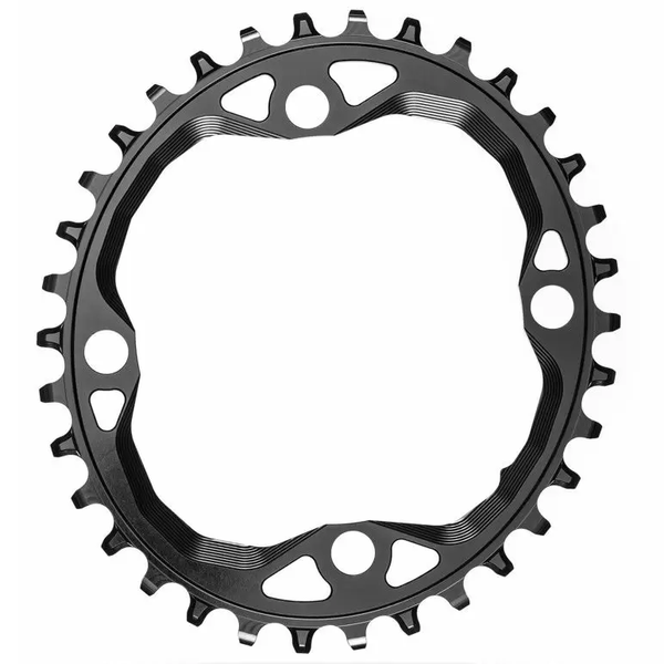 PLATO ABSOLUTE BLACK OVAL 104 BCD PARA CADENA SHIMANO HYPERGLIDE