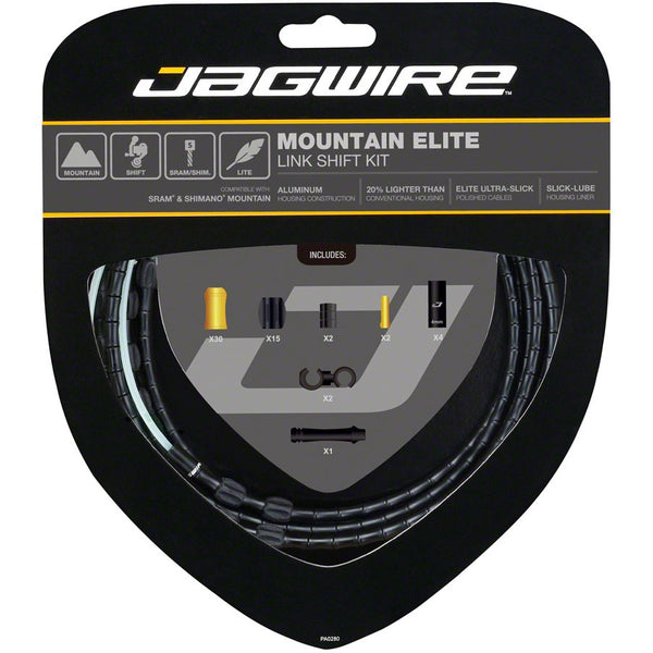 KIT DE CABLES DE CAMBIO JAGWIRE MOUNTAIN ELITE LINK SRAM / SHIMANO CON ULTRA-SLICK UNCOATED