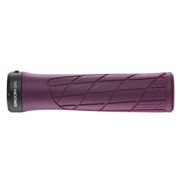 ERGON GA2 FAT  GRIPS - PURPLE, LOCK-ON