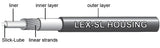 FUNDA DE CAMBIO JAGWIRE DE 4MM CON “LEX SL” CON LINER SLICK-LUBE (LUBRICADO)